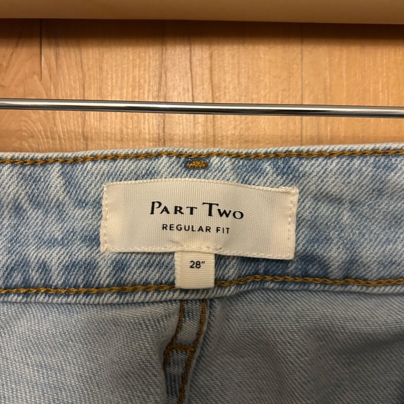 Part Two Copenhagen Light Blue Boyfriend Jeans Size Medium / Large - Picture 10 of 15